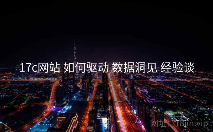 17c网站 如何驱动 数据洞见 经验谈