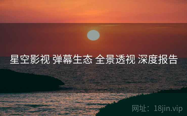 星空影视 弹幕生态 全景透视 深度报告