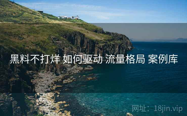 黑料不打烊 如何驱动 流量格局 案例库