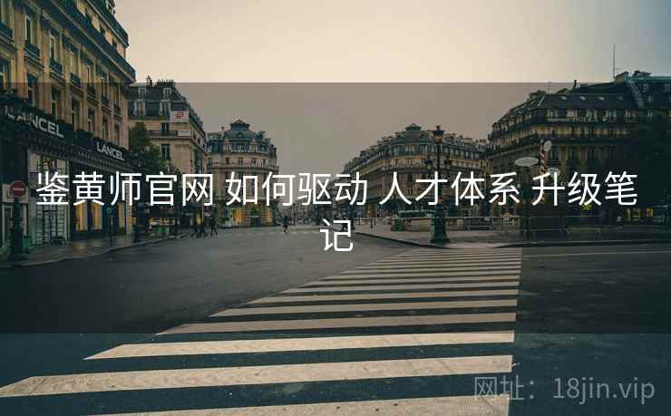 鉴黄师官网 如何驱动 人才体系 升级笔记