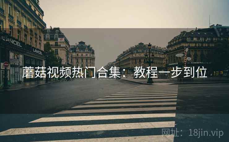 蘑菇视频热门合集：教程一步到位