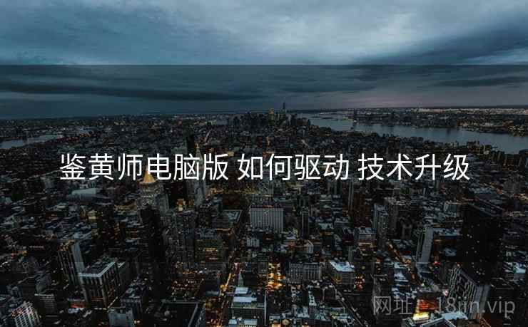 鉴黄师电脑版 如何驱动 技术升级