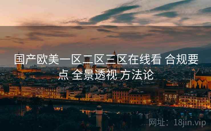 国产欧美一区二区三区在线看 合规要点 全景透视 方法论